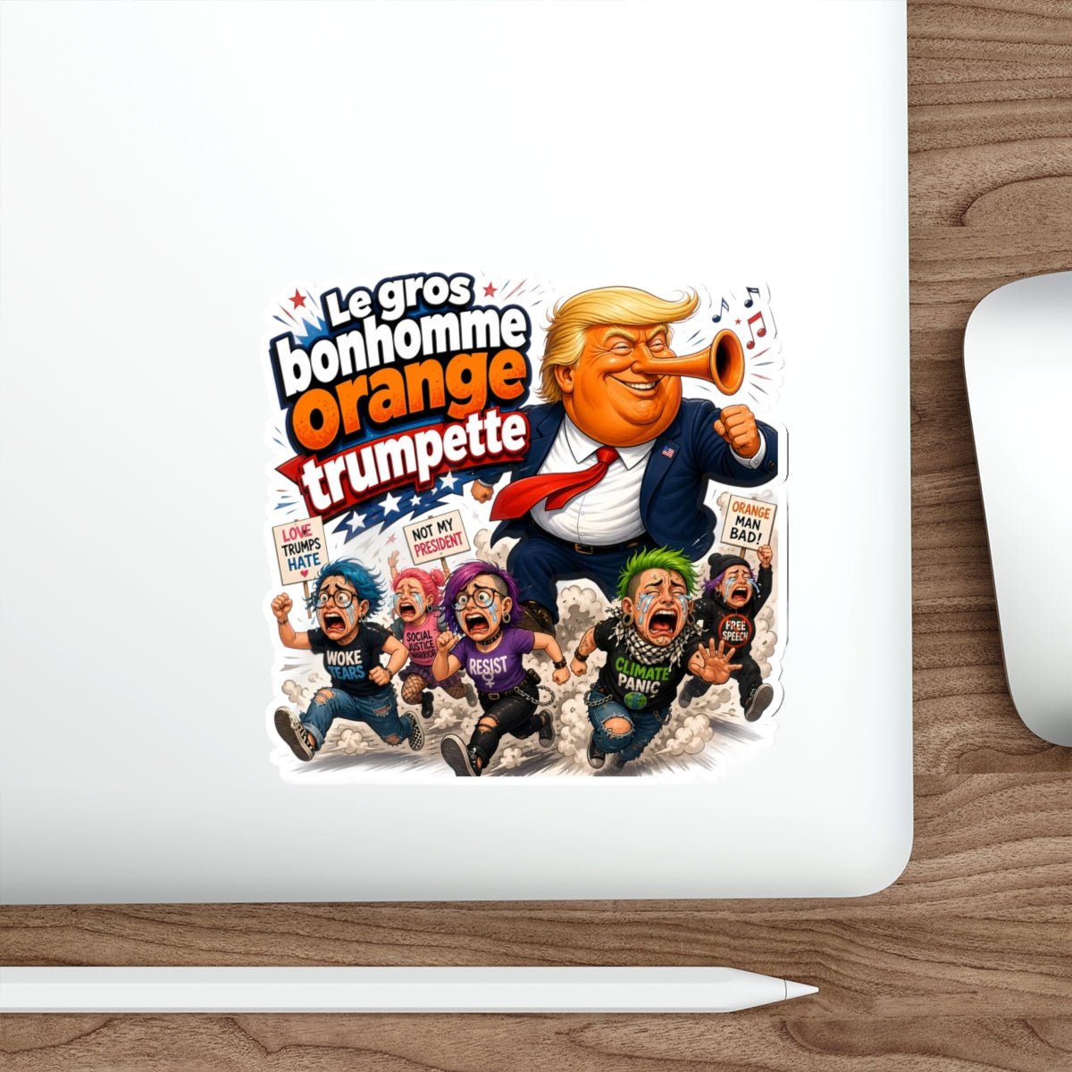 Gros Bonhomme Orange | Die-Cut Stickers