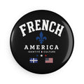 FRENCH | Button Magnet, Round (1 & 10 pcs)