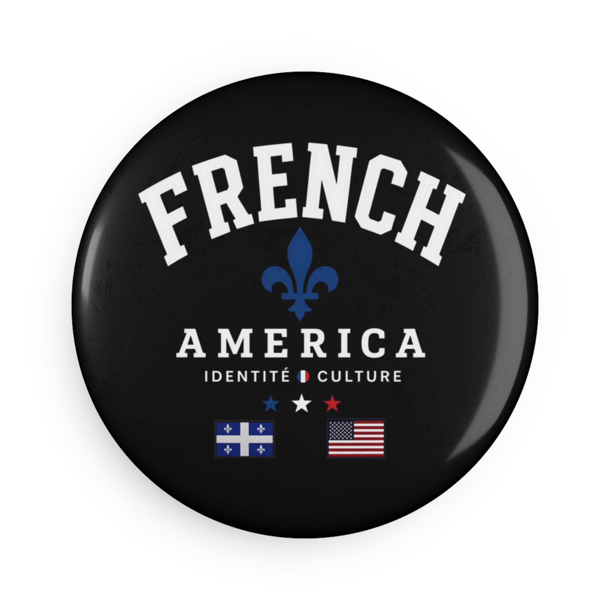 FRENCH | Button Magnet, Round (1 & 10 pcs)