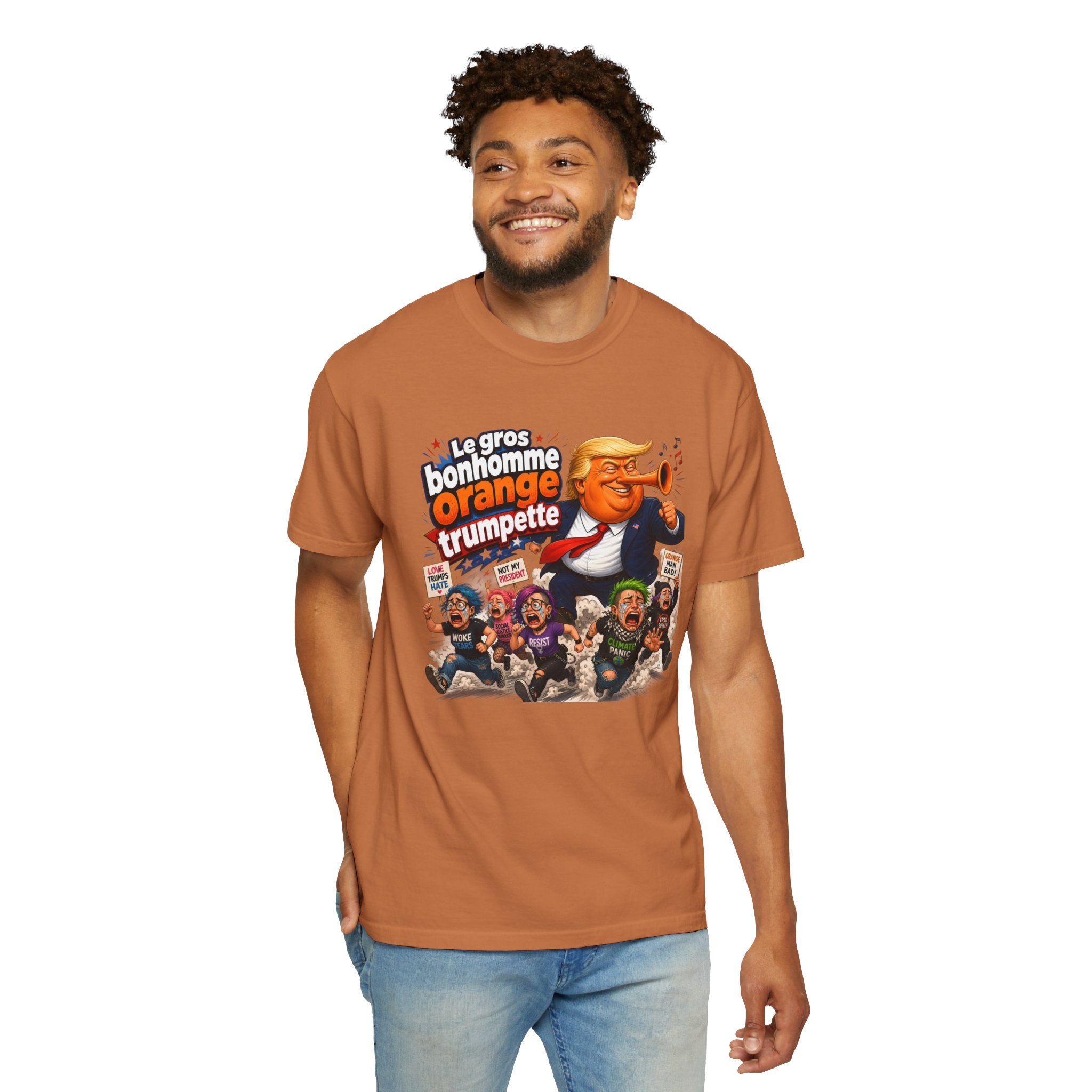 Bonhomme Orange Trumpette | Garment-Dyed T-shirt-