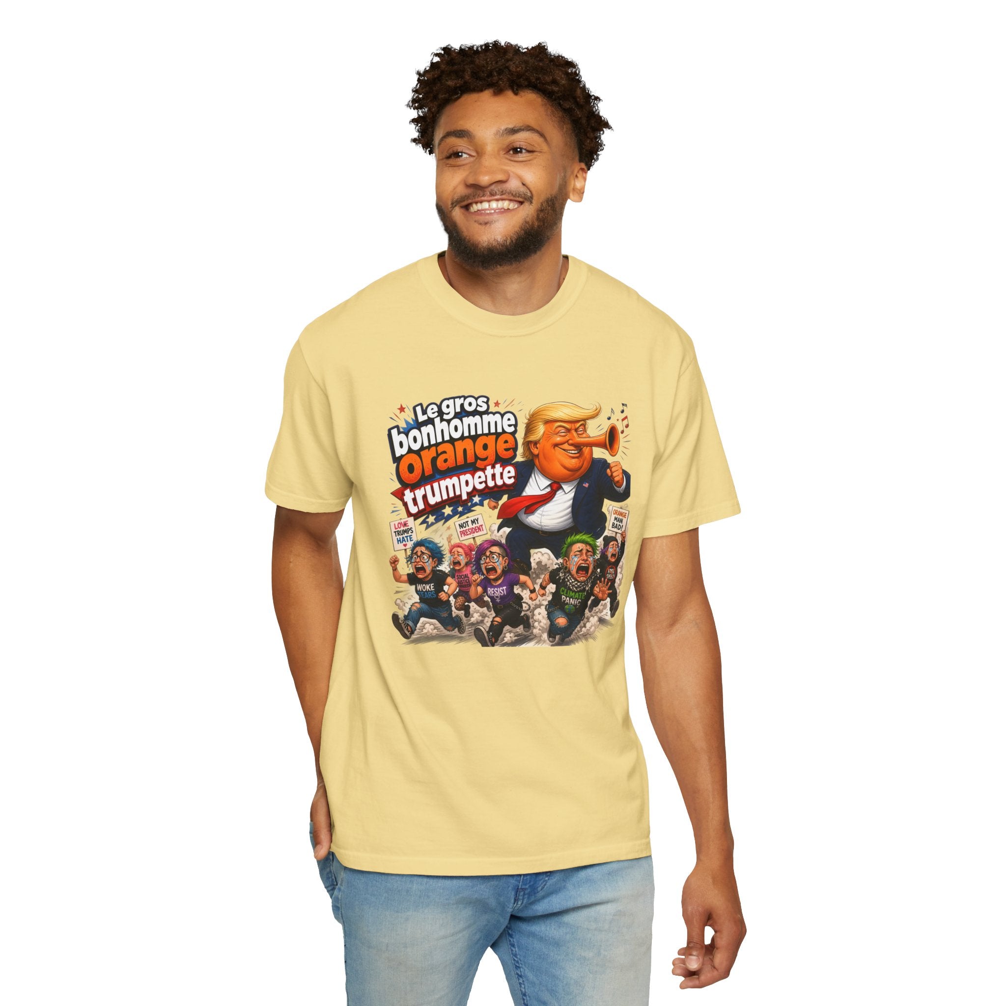 Bonhomme Orange Trumpette | Garment-Dyed T-shirt-