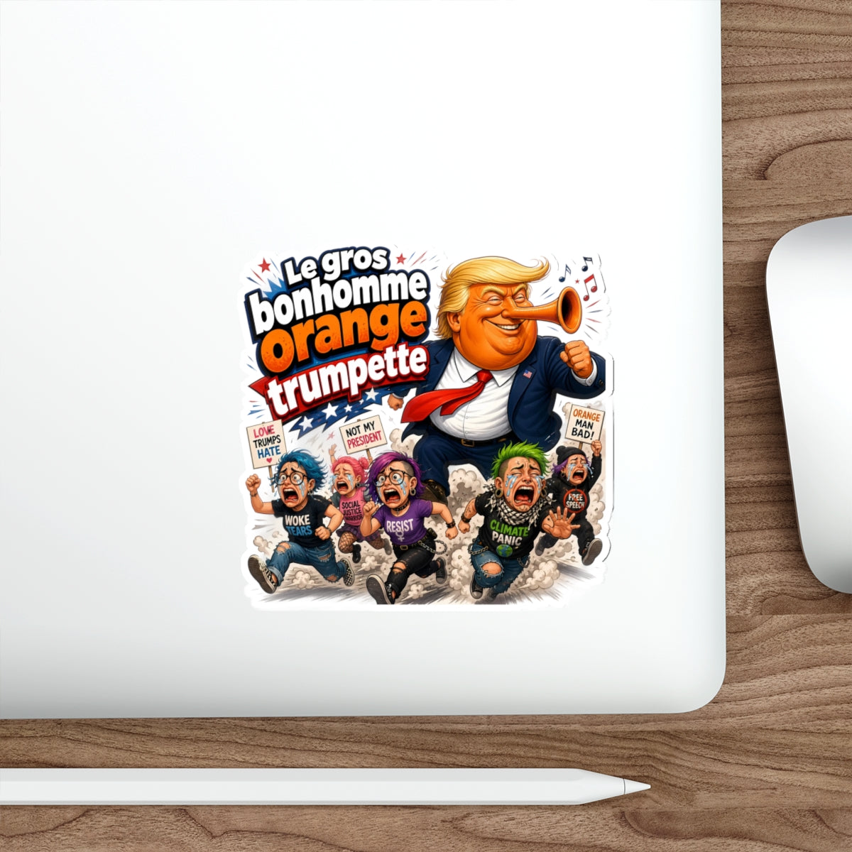 Gros Bonhomme Orange | Die-Cut Stickers